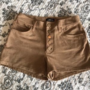 New with tags! Brown suede high waisted shorts!